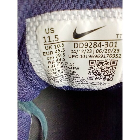 Nike Flex Experience Run 11 Running Shoes Mens 11.5 Black Purple Teal DD9284-301 - Picture 11 of 15